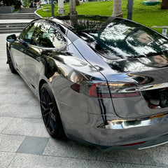 Premium Black Mirror Chrome Vinyl Wrap Self Adhesive Decal Film Air Release DIY Automotive Car Wrapping Foil