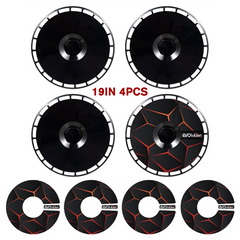 19" DIY Wheel Cover Hub Caps for Tesla Model Y | 4-Piece Style Change Replacement Set