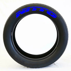 NITTO 3D Rubber Stereo Waterproof Tire Letter Sticker | Car & Moto