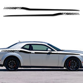 Dodge Challenger Full-Length Waistline Accent Stripe Decal Kit (2 Pcs) – Body Side Vinyl Graphic | 2008–2023 RS | 8 Finishes