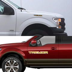 Tremor Graphic Letter Decal for Ford Tremor F-150 / F-250 / Raptor | Vinyl Truck Sticker 2-Pack