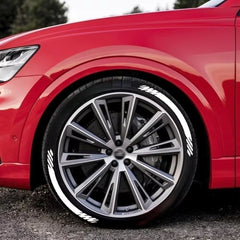 4x OLPAY 3D Waterproof Brand Tire Letter Sticker | Racing Wheel
