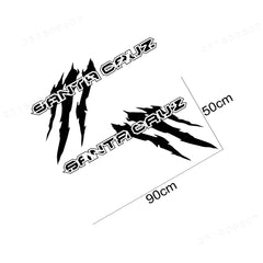 Claw Style Truck Bed Side Decal for Hyundai Santa Cruz | Body Graphic Vinyl Sticker 2-Pack