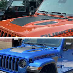 Jeep Wrangler & Gladiator Hood Decal – 1941 Matte Vinyl Blackout Wrap | JL JT 4xe (2018–2024)