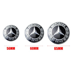 Wheel Center Hub Cap Resin Badge Emblem Sticker for Mercedes-Benz | 56mm / 60mm / 65mm