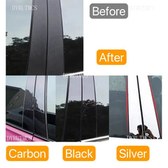 12pcs Fit For Toyota Corolla (E210) Hatchback 2019 2020 2021 2022 2023 Gloss Black Pillar Posts Door Trim Moulding Window Cover