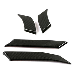 For Toyota Rav 4 Rav4 2019-2025 Carbon Fiber Color Car Door Window Bracket A Pillar Protection Cover C Pillar Trim ABS Sticker