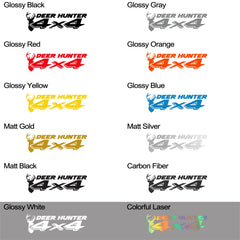 Deer Hunter 4x4 Sport Decal | Universal Pickup Sticker for Ford F-150, Toyota Hilux, Dodge RAM, Nissan Navara & More