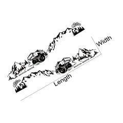 4x4 Off-Road Mountain Decal Sticker for Ford F-150 / Toyota Hilux / Isuzu D-Max | Vinyl Graphic