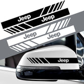 Rearview Mirror & Body Badge Emblem Decal for Jeep Renegade | 2-Piece Vinyl Sticker Set