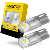 AUXITO T10 W5W 168 194 2824 Canbus LED | 2pc 6000K White/Red/Yellow