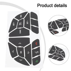 Steering Wheel Button Repair Decal Sticker for Dodge Charger (2016–2023) | 1 Set Restoration Kit