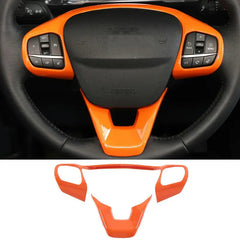 ABS Center Control Panel & Steering Wheel Decoration Trim for Ford Maverick (2022) | Orange / Color Options