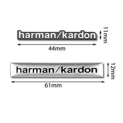 Harman Kardon 3D Aluminum Sticker Decal for Mercedes-Benz / BMW / Land Rover / Volvo | Speaker Badge