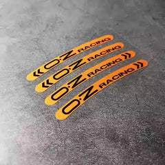 4x Racing Wheel Hub Tire Rim Decoration Sponsor Decal | PVC Sticker
