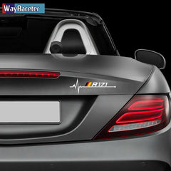 2-Piece Reflective Germany Flag Vinyl Decal Window Sticker for Mercedes-Benz SLC / S-Class | Wayraceter