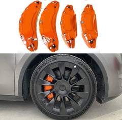 For Tesla Model 3 Brake Caliper Covers 2017 2018 2019 2020 2021 2022 2023 4pcs 18 19in wheel cover with Stickers(not fit 3 2024)