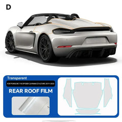 Precut PPF for Porsche 718 Spyder / Cayman GT4 / GT4 RS (2019–2023) | TPU Paint Protection Film