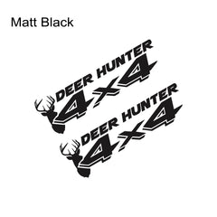 Deer Hunter 4x4 Sport Decal | Universal Pickup Sticker for Ford F-150, Toyota Hilux, Dodge RAM, Nissan Navara & More