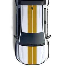 Full Body Stripe Vinyl Decal for Ford Ranger / Raptor (2015–2018) | Hood, Roof, Door & Back Door Graphics