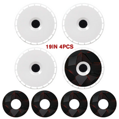 19" DIY Wheel Cover Hub Caps for Tesla Model Y | 4-Piece Style Change Replacement Set