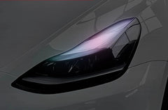 For Tesla Model3/Y Car Headlight Color-changing Film Daytime Running Lights Light Color-changing Film Car Sticker Modification