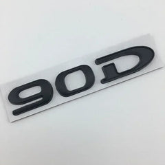 For Tesla MODEL 3 S X Y 75D 85D 90D 100D Rear Boot Trunk Tailgate Emblem Badge Sticker 3D Metal Car Styling Accessories