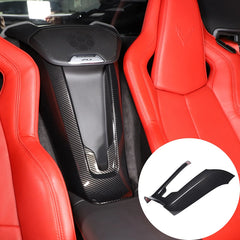 Carbon Fiber Texture ABS Middle Seat Charging Port Cover for Corvette C8 | Suetlcoity