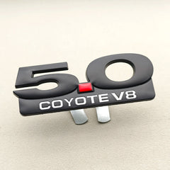 3D Metal 5.0 COYOTE V8 Badge | Grille, Trunk & Fender Emblem for Ford Mustang