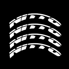 NITTO 3D Rubber Stereo Waterproof Tire Letter Sticker | Car & Moto