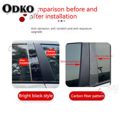 Pillar Posts for Honda City 2015 2016 2017 2018 2019 Door Window Trim Cover Kits Stickers Auto Styling Exterior Parts