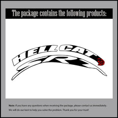 SRT 3D Rubber Permanent Tire Lettering Sticker | Universal Wheel Tuning