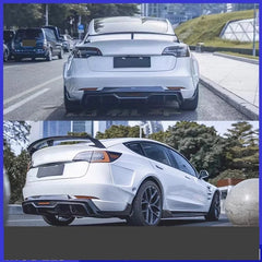Full Carbon Fiber Body Kit for Tesla Model 3 (2019–2022) | Front Splitter, Eyebrow, Side Skirts & More