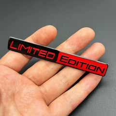 3D Aluminum LIMITED EDITION Emblem Badge Sticker Decal | Universal Car Accessory