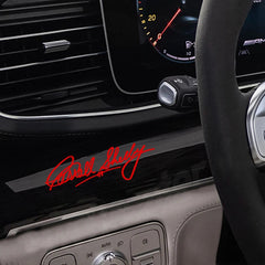 Carroll Shelby Interior & Window Vinyl Decal for Ford Mustang | 2-Piece Sticker
