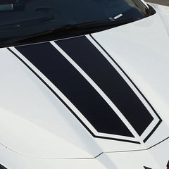 Engine Hood Stripe Sticker for Chevrolet Corvette C8 Stingray / Z51 / Z06 (2020–2025) | Suetlcoity