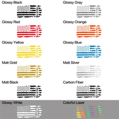 USA Flag Engine Hood Decal for Dodge RAM HEMI / Rebel / TRX | Bonnet Vinyl Graphic