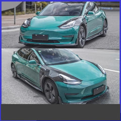 Full Carbon Fiber Body Kit for Tesla Model 3 (2019–2022) | Front Splitter, Eyebrow, Side Skirts & More
