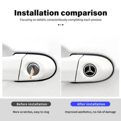 Door Keyhole Lock Protector Anti-Blocking Decal for Mercedes-Benz | 8-Piece Sticker Set
