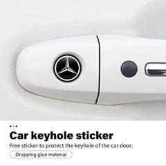 Door Keyhole Lock Protector Anti-Blocking Decal for Mercedes-Benz | 8-Piece Sticker Set