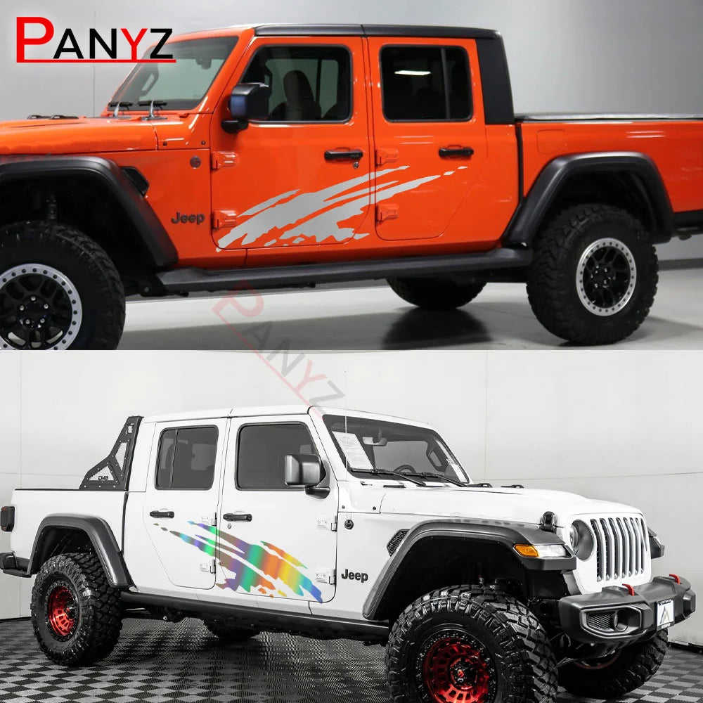 Splash Style Side Door Decals – For Jeep Gladiator JT Pickup Truck Vinyl Graphics Kit