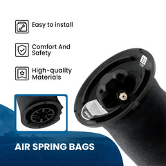 2x Rear air suspension for BMW 5er e60 e61 Touring 37126765603 37126765602 Air spring bag