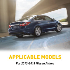 Gloss Piano Black Pillar Posts for Nissan Altima (2013–2018) | 6pc