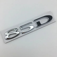 For Tesla MODEL 3 S X Y 75D 85D 90D 100D Rear Boot Trunk Tailgate Emblem Badge Sticker 3D Metal Car Styling Accessories