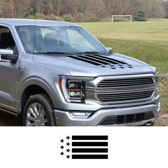 USA Stripe Engine Hood Decal for Ford F-150 Raptor | Matte Vinyl Film Truck Graphic