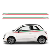 Italian Flag Racing Stripe Side Door Decal | Italy Tricolor Vinyl Graphic Sticker