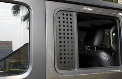 Rear Door Window Glass Decoration Cover Trim Decals for Jeep Wrangler JL JT 2018 2019 2020 2021 2022 2023 2024 2025 Accessories