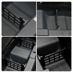 Rear Under-Seat Storage Dividers & Organizer for Ford Maverick (2022–2025) | ABS Interior Tray