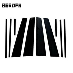 Fit For Toyota RAV4 2019 2020 2021 2022 2023 Glossy Piano Black Pillar Posts Window Decor Door Side Mouliding Trim Cover