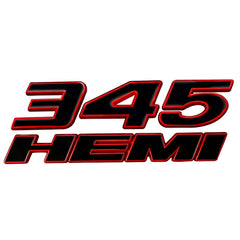 3D Metal HEMI 392 345 Emblem Badge Sticker for Dodge Charger / RAM 1500 / Journey / Caliber